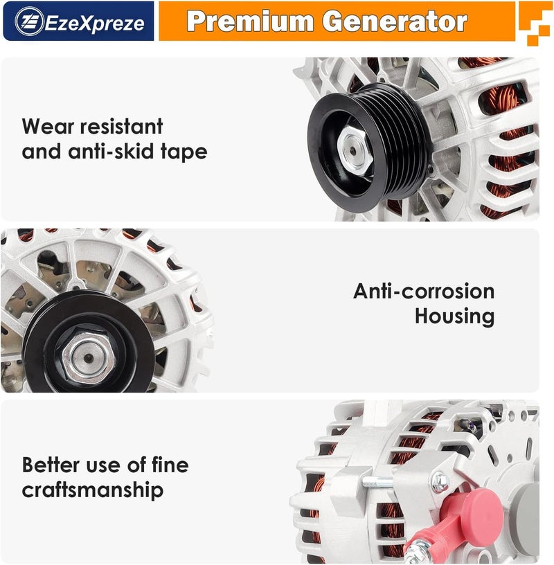 E EZEXPREZE Ezexpreze 8318 New Alternator Fit for Ford F150 V8 4.6L 5.4L 2004-2008, for F150 Heritage 2004 (Not for SVT Lightning), Fit for Expedition 5.4L 2005 2006, Fit for Lincoln 5.4L Mark LT 2006-2008 - Image 5